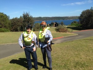 Ben Wickham & Kathy Mexted about to fly in the MRH-90 Taipan