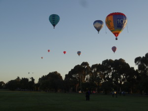 Balloons flying over Leeton (Grant's in there somewhere :) )