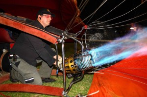 Grant firing the burners during inflation