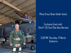 Chief F35 Test Pilot Alan Norman