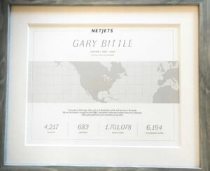 Gary Bittle's NetJets plaque